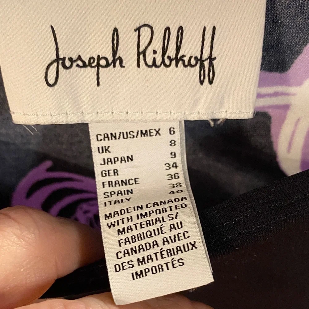 Joseph Ribkoff Abstract Boat Neck Top Style 251132 - Picture 2 of 8